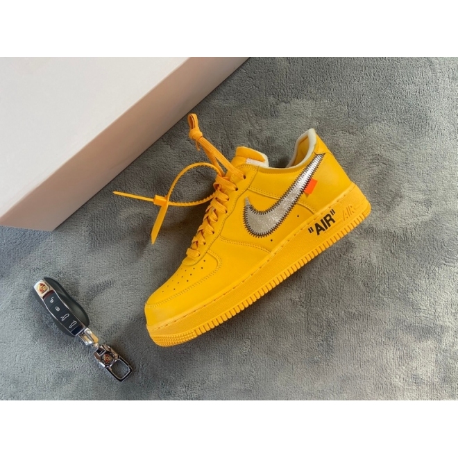 Nike Air Force 1 Low Off-White ICA University Gold (Top Quality)