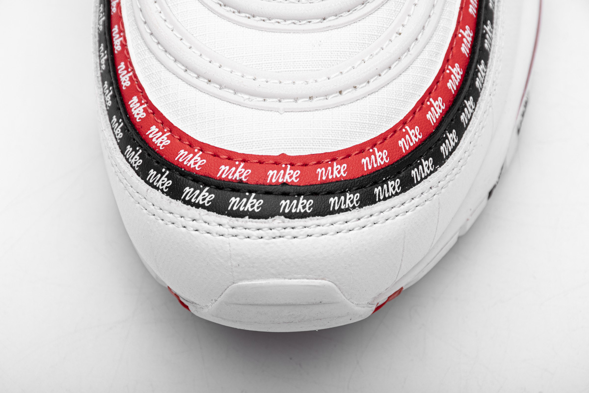 Nike Air Max 97 Sketch Logo White Black Red (Top Quality)