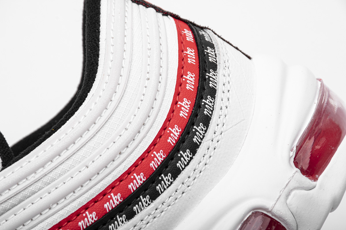 Nike Air Max 97 Sketch Logo White Black Red (Top Quality)