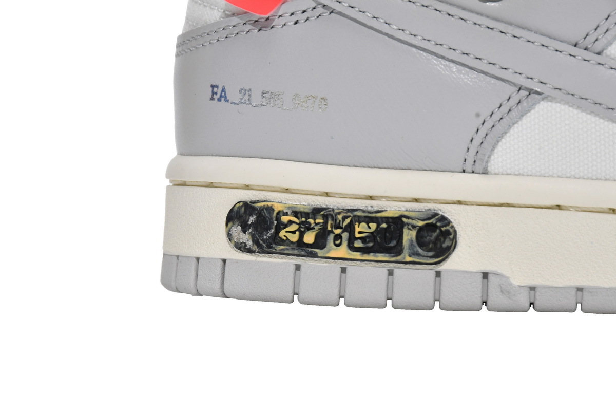 Nike Dunk Low Off-White Lot 27 (Top Quality)