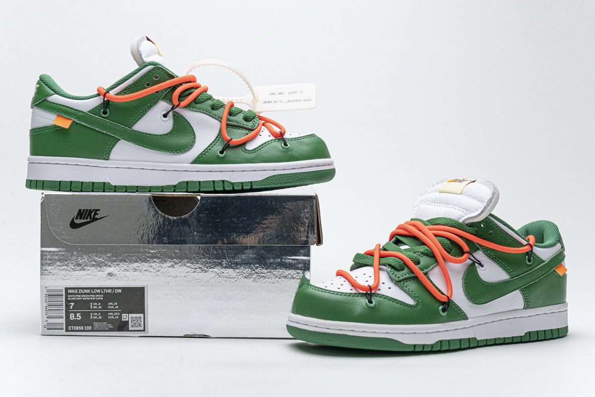 Nike Dunk Low Off-White Pine Green (Mid Quality)