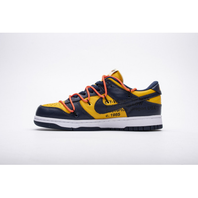 Nike Dunk Low Off-White University Gold Midnight Navy (Mid Quality)