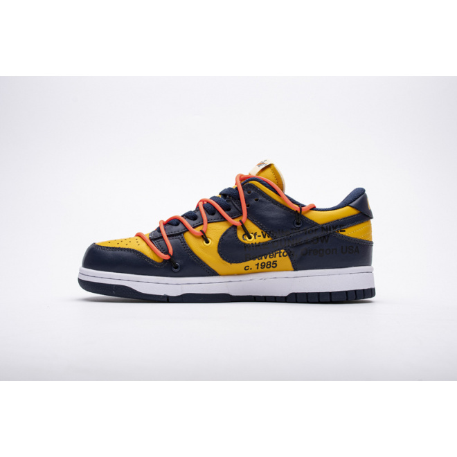 Nike Dunk Low Off-White University Gold Midnight Navy (Mid Quality)