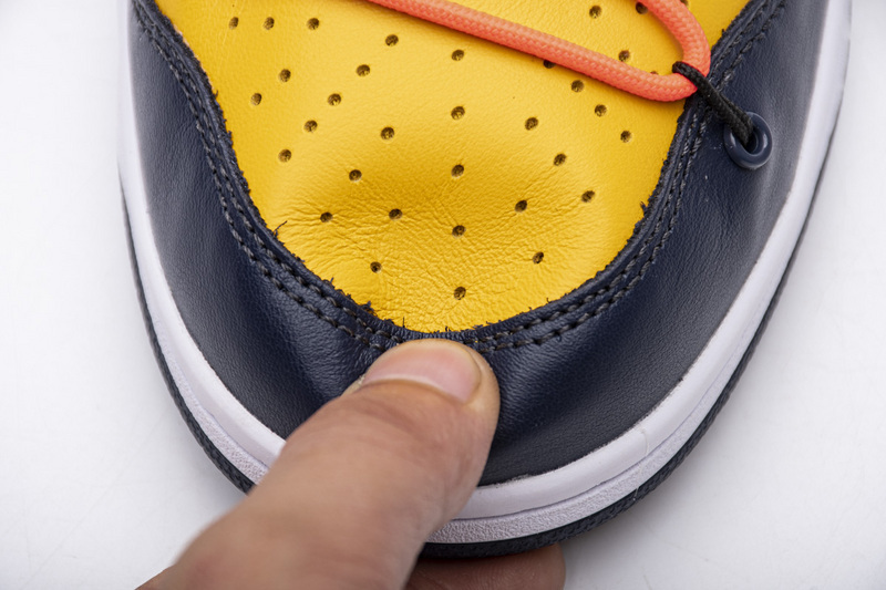 Nike Dunk Low Off-White University Gold Midnight Navy (Mid Quality)