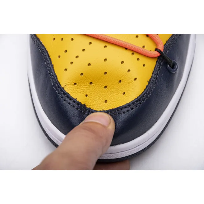 Nike Dunk Low Off-White University Gold Midnight Navy (Mid Quality)