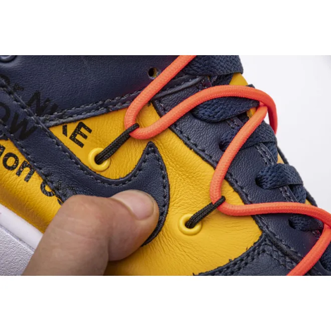 Nike Dunk Low Off-White University Gold Midnight Navy (Mid Quality)