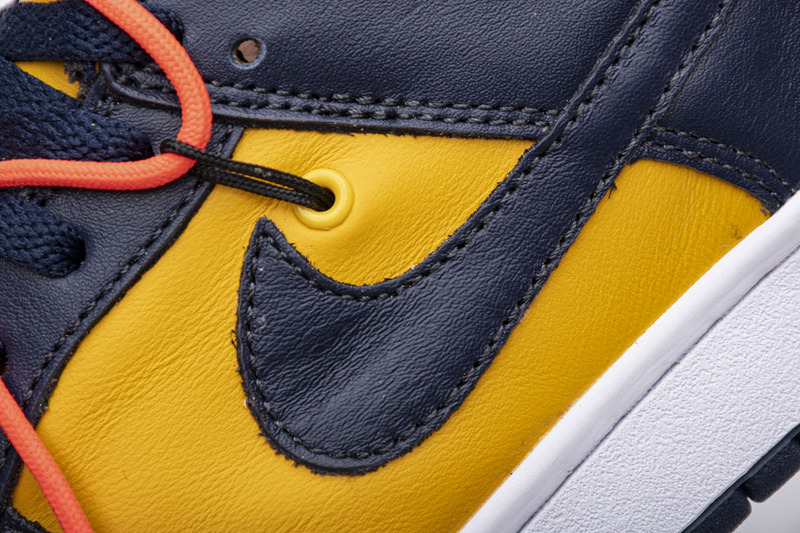 Nike Dunk Low Off-White University Gold Midnight Navy (Mid Quality)