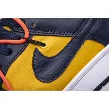 Nike Dunk Low Off-White University Gold Midnight Navy (Mid Quality)