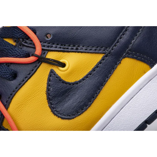 Nike Dunk Low Off-White University Gold Midnight Navy (Mid Quality)