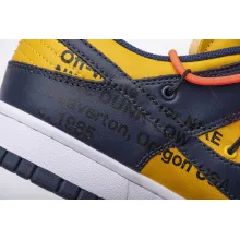 Nike Dunk Low Off-White University Gold Midnight Navy (Mid Quality)