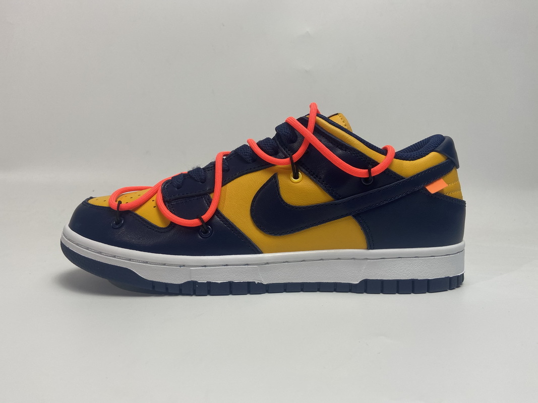 Nike Dunk Low Off-White University Gold Midnight Navy (Top Quality)