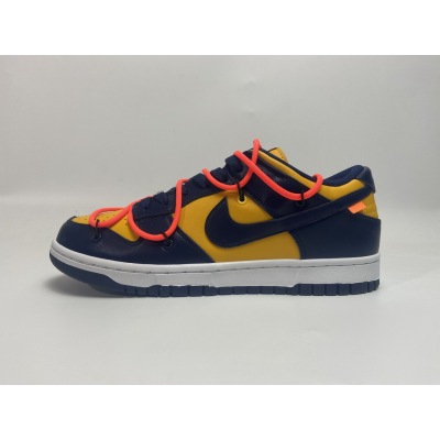Nike Dunk Low Off-White University Gold Midnight Navy (Top Quality)
