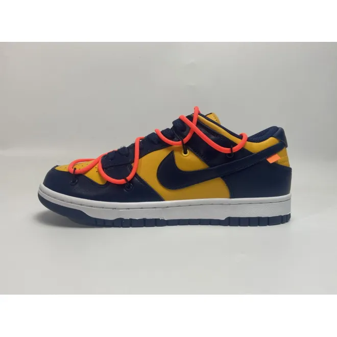 Nike Dunk Low Off-White University Gold Midnight Navy (Top Quality)