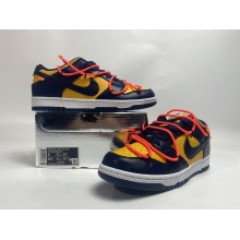 Nike Dunk Low Off-White University Gold Midnight Navy (Top Quality)