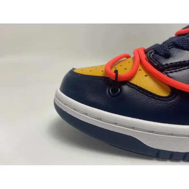 Nike Dunk Low Off-White University Gold Midnight Navy (Top Quality)