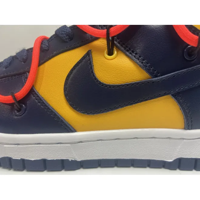 Nike Dunk Low Off-White University Gold Midnight Navy (Top Quality)