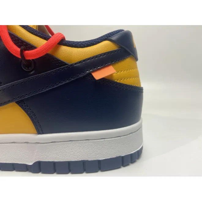 Nike Dunk Low Off-White University Gold Midnight Navy (Top Quality)