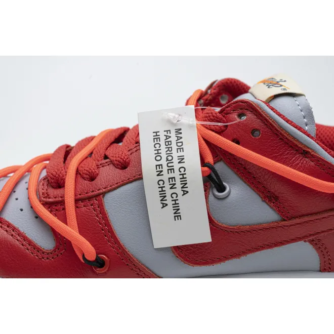 Nike Dunk Low Off-White University Red(Mid Quality)