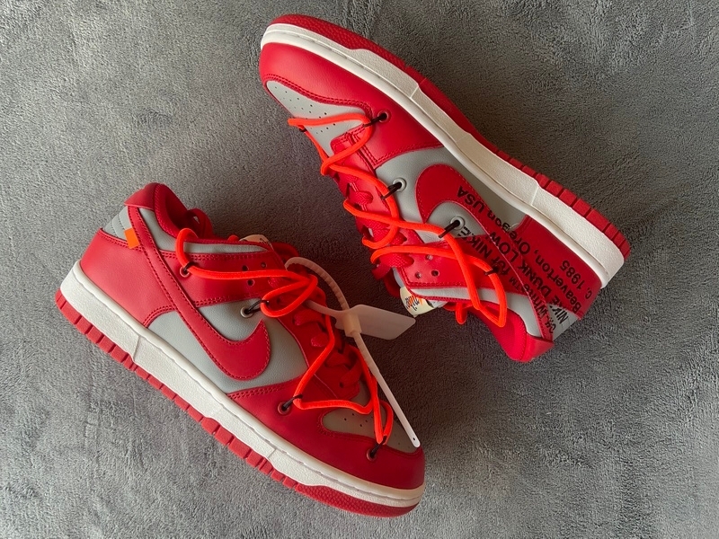 Nike Dunk Low Off-White University Red(Top Quality)