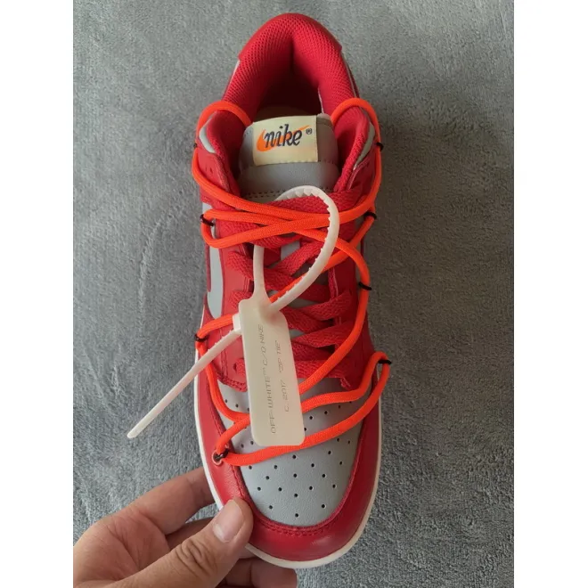 Nike Dunk Low Off-White University Red(Top Quality)