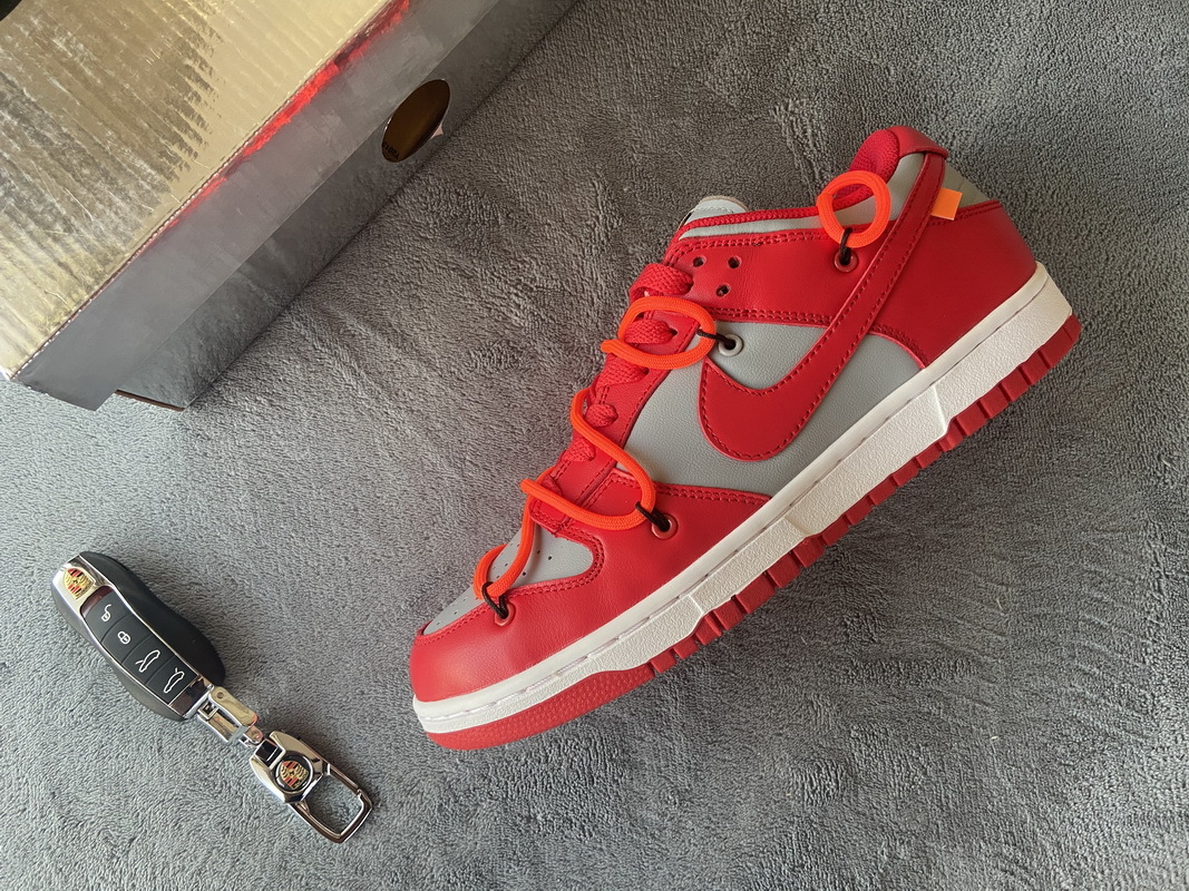 Nike Dunk Low Off-White University Red(Top Quality)