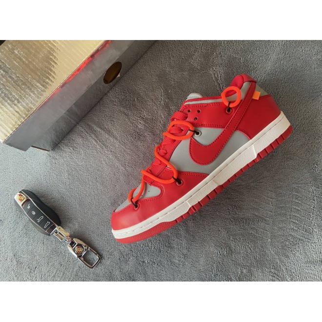 Nike Dunk Low Off-White University Red(Top Quality)