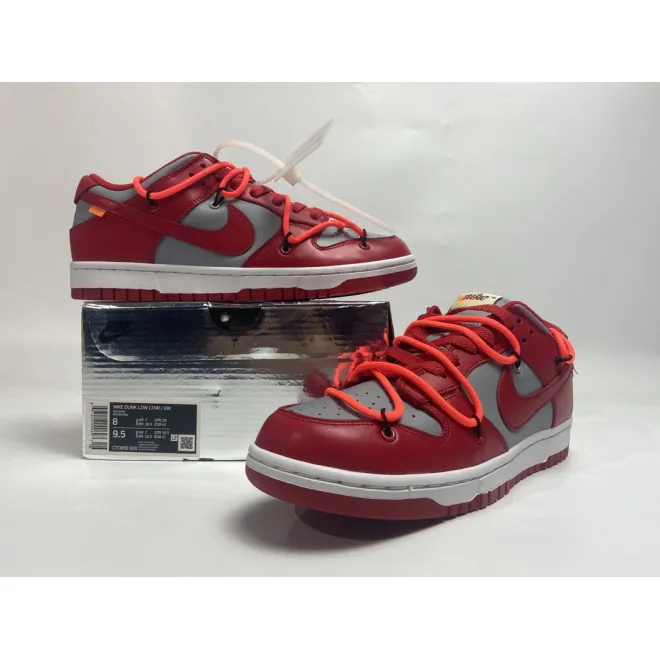 Nike Dunk Low Off-White University Red(Top Quality)