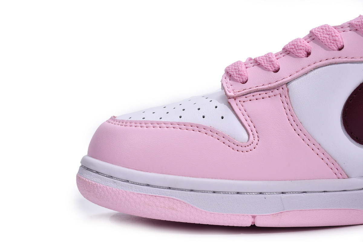 Nike Dunk Low Pink Foam Red White (GS) (Mid Quality)