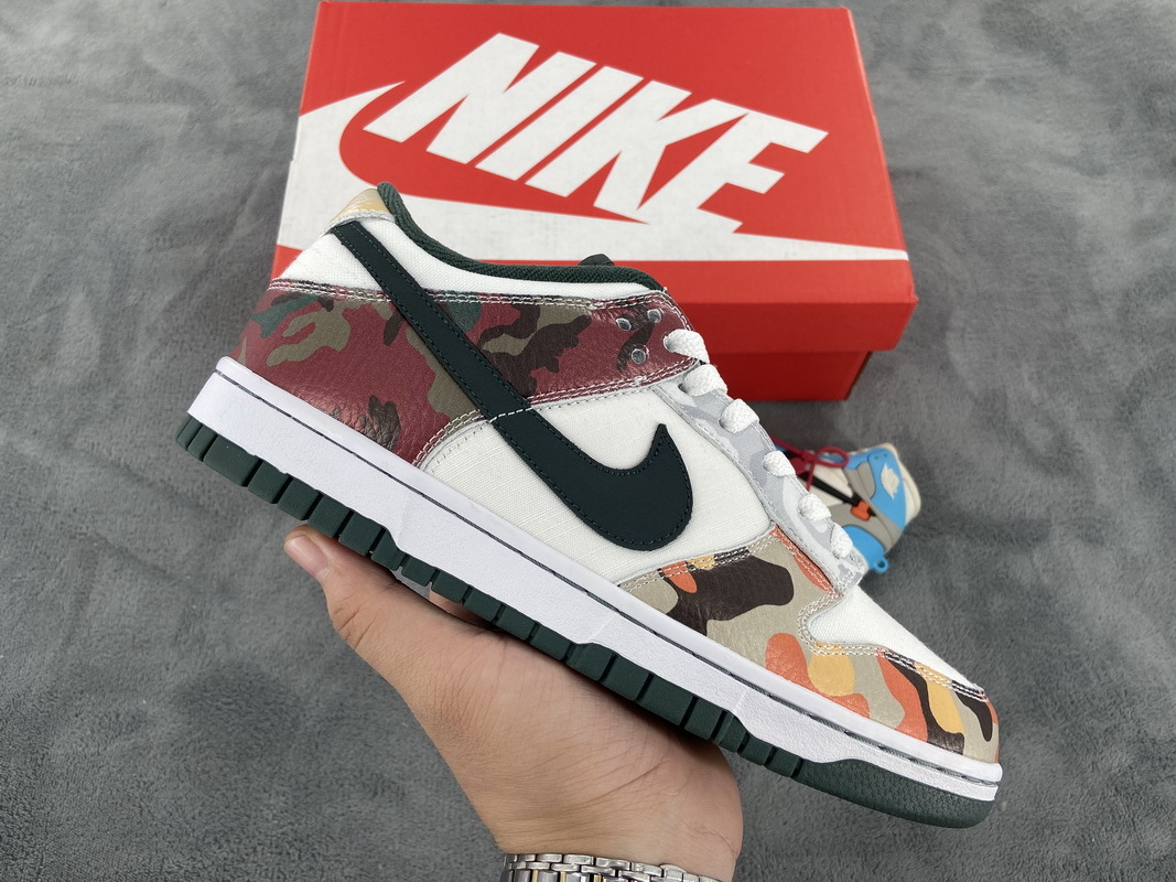Nike Dunk Low SE Sail Multi-Camo (Mid Quality)