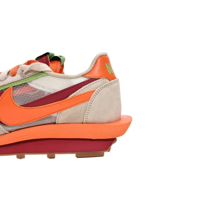Nike LD Waffle sacai CLOT Kiss of Death Net Orange Blaze