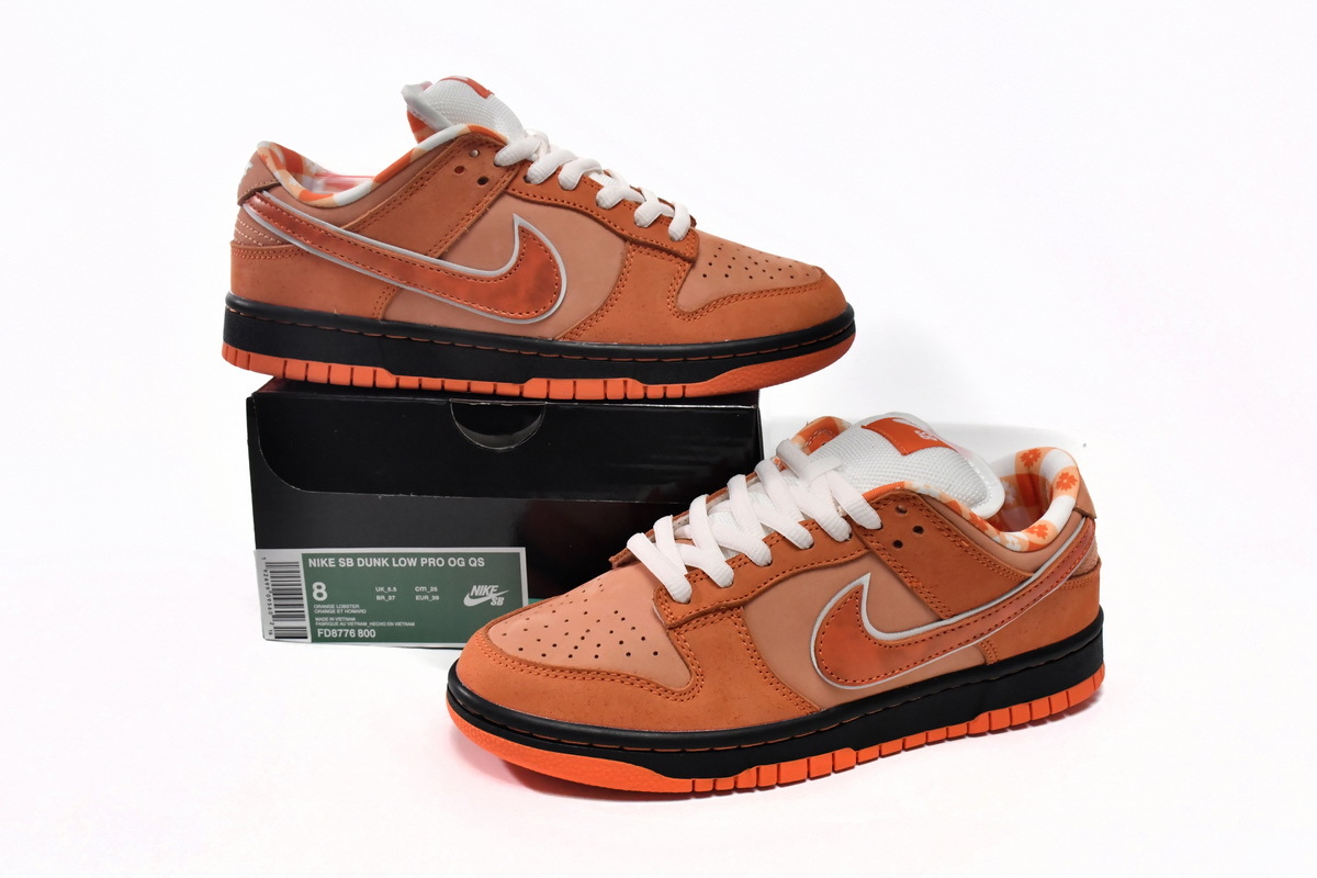 Nike SB Dunk Low Concepts Orange Lobster (Top Quality)