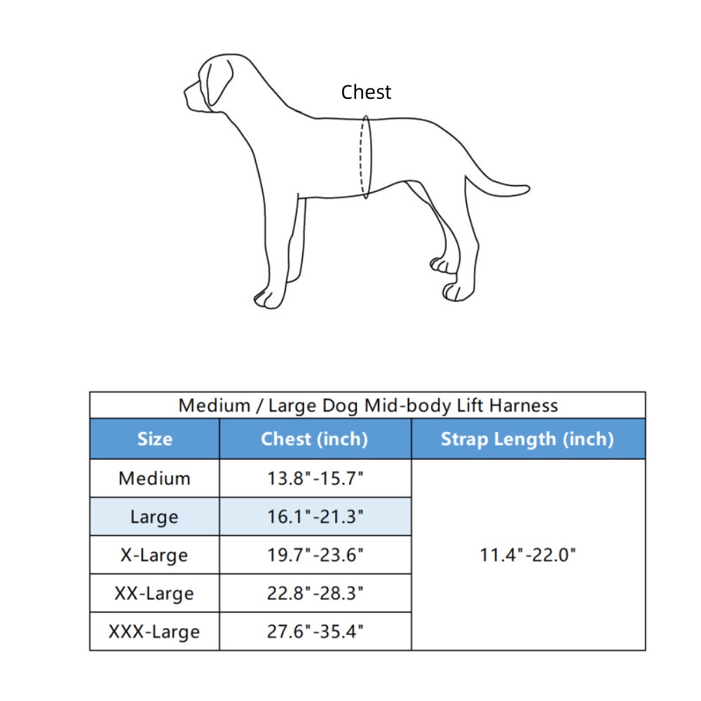 Dog Mid-bodyLift Harness（Medium / Large）06