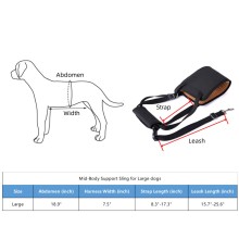 Mid-Body Large Dogs Support Sling07