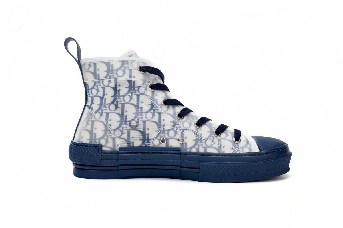 Replica Dior B23 High Top Blue Oblique,3SH118YNT_H565