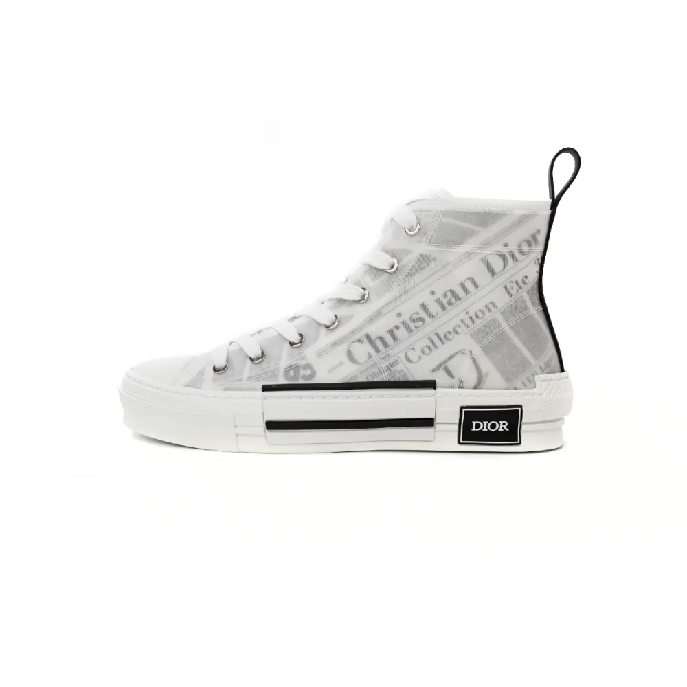 Replica Dior B23 High Top Daniel Arsham Newspaper,3SH118YUO_H069