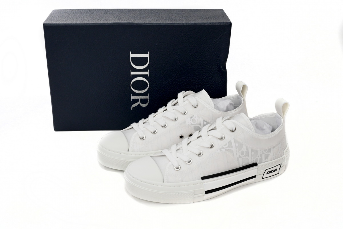 Replica Dior B23 Low Top Oblique White,3SN249YNT_H060