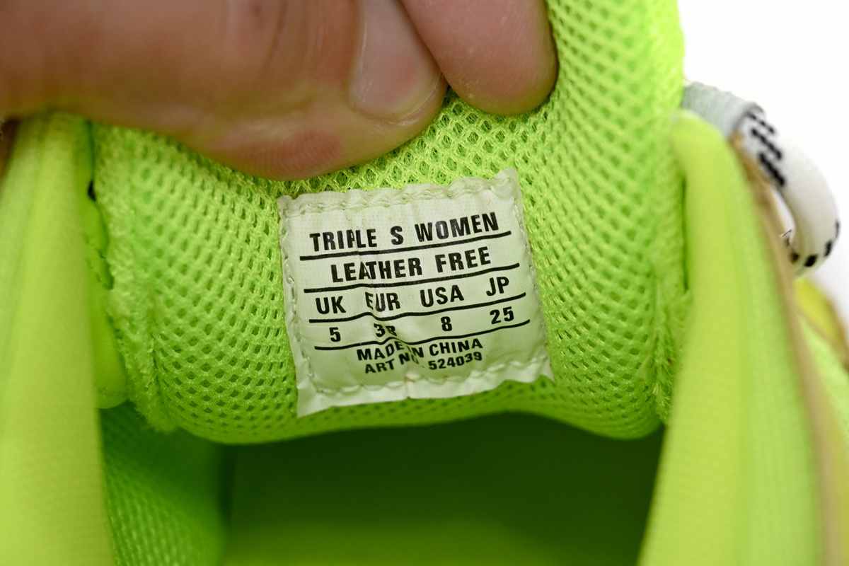 Replica Balenciaga Triple Fluorescent Yellow,524039 W0903 1801