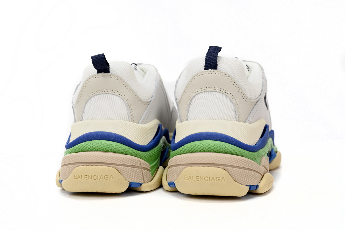 Replica Balenciaga Triple White Blue Green,524039 W09E1 1900