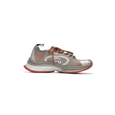 Replica Gucci Run Sneakers Grey Red,680900-UF310-1270 02