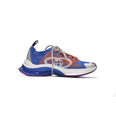 Replica Gucci Run Sneakers White Blue Orange,680893-UFE10-8880 02