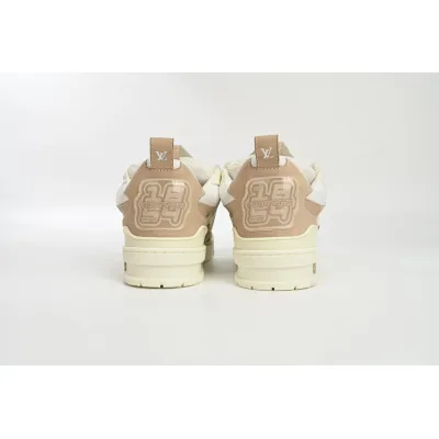 Replica Louis Vuitton Leather lace up Fashionable Board Shoes Grey,51BCOLRB 02