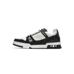 Replica Louis Vuitton Trainer Black And White Cloth Cover,VL1202