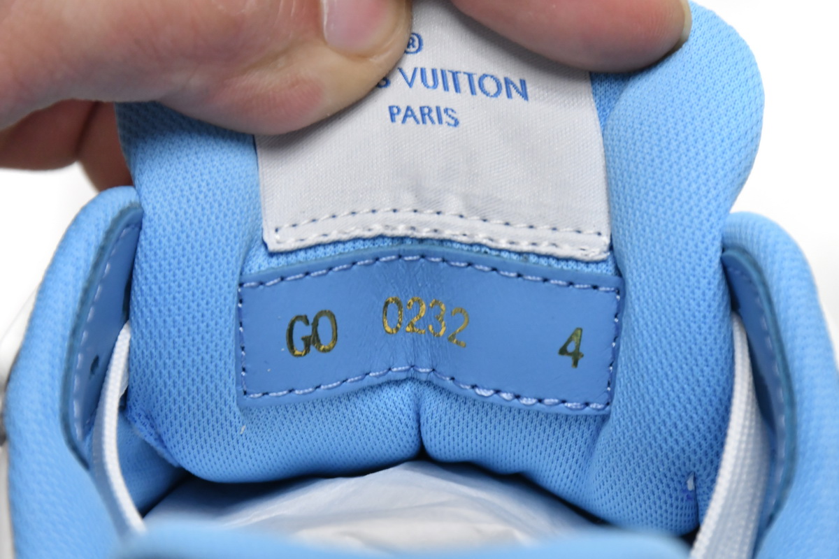 PKGoden Louis Vuitton Trainer Blue Cloth Surface,GO0232