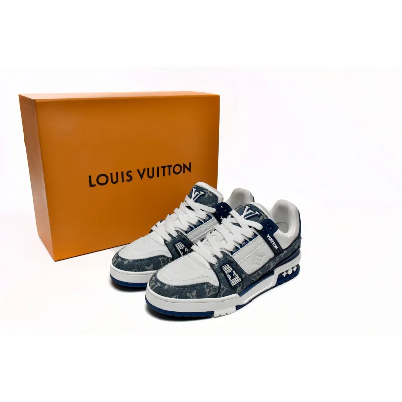 Replica Louis Vuitton Trainer Cowboy Blue,FD0291