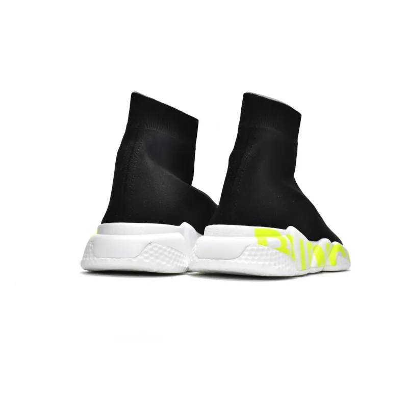Replica Balenciaga Speed Runner Black Green Word