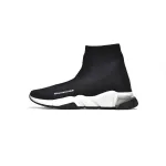 Replica Balenciaga Speed Runner Black White
