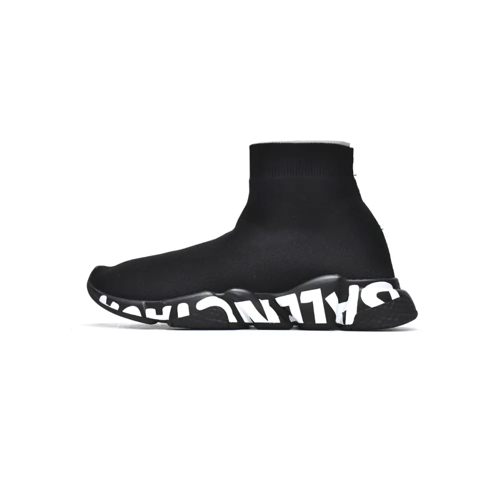 Replica Balenciaga Speed Runner Black Word