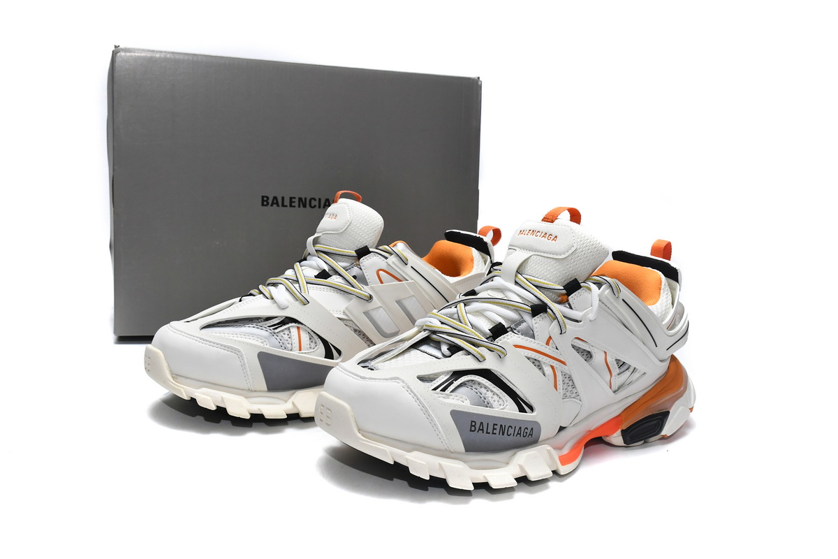 PKGoden Balenciaga Tess S. White Orange Black,542436 W1GB1 9059