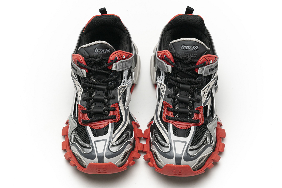 Replica Balenciaga Track 2 Sneaker Grey Red,570391 W2GN3 1003