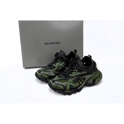 Replica Balenciaga Track 2 Sneaker Military Black,568614 W3AE1 2311 01